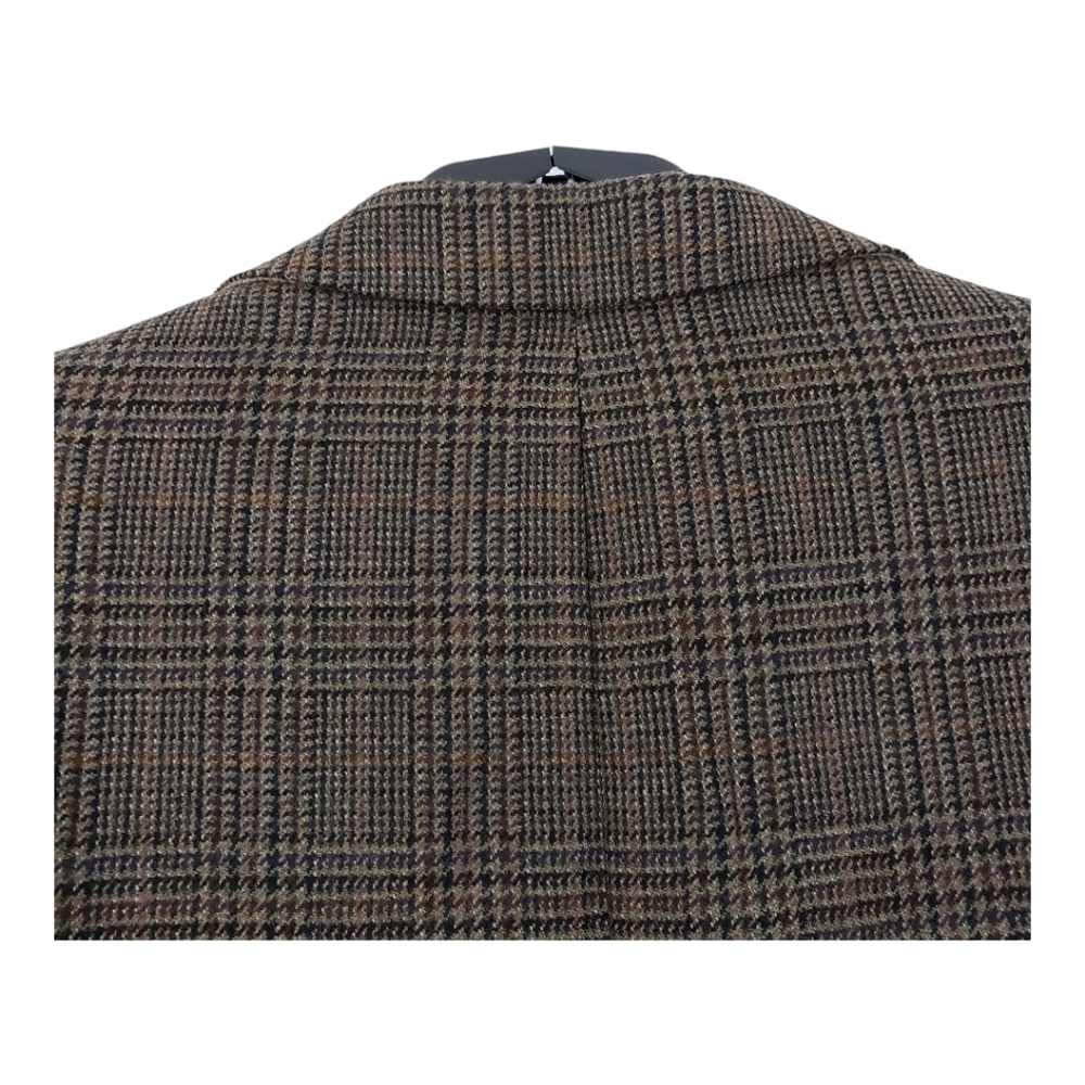 Botany Five Hundred Plaid Lambswool Blazer Jacket - Picture 7 of 16